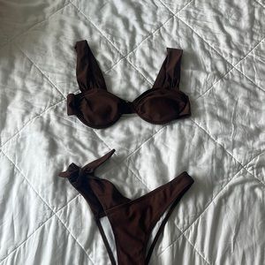 brand new brown bikini set
